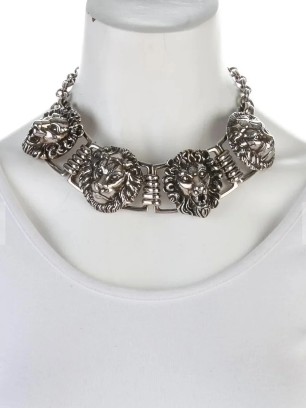 Gucci Lion Head Choker Necklace